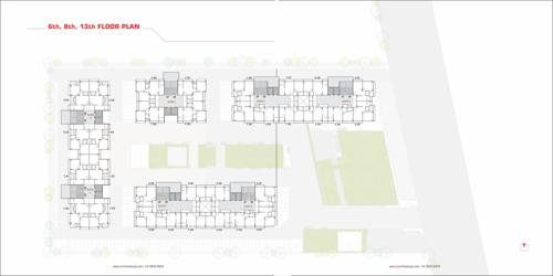  aarambh Block A, B, C, D, E, F And G Cluster Plan For 6, 8, And 13th Floor