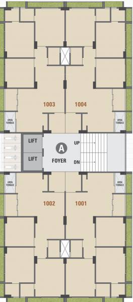  residency Block A Cluster Plan For 10th Floor