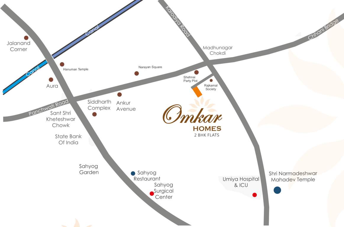  omkar homes Location Plan