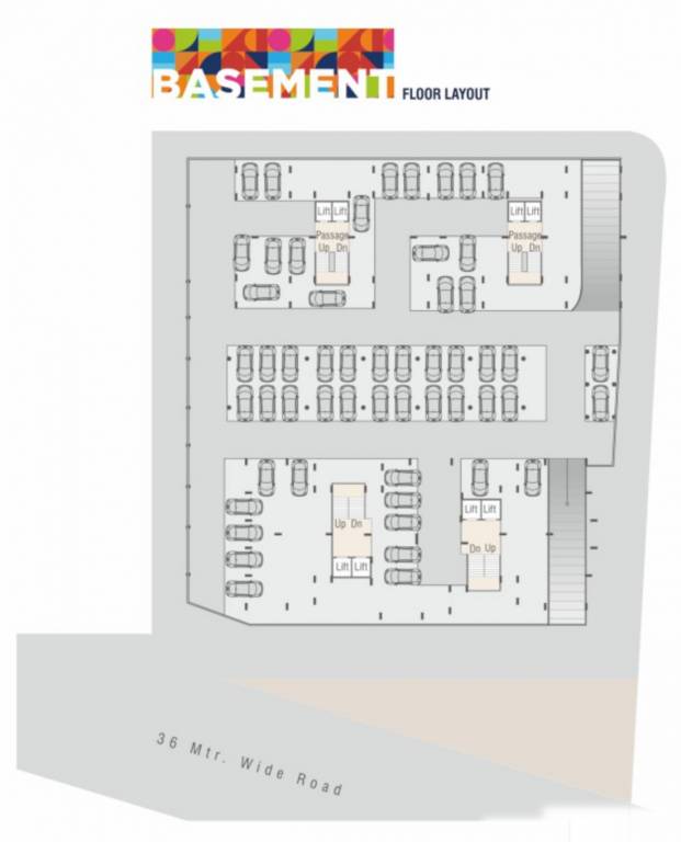  devbhumi residency Basement Floor Plan