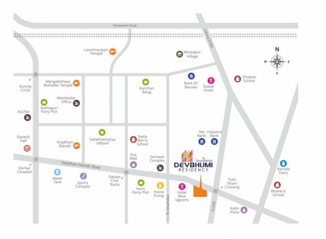  devbhumi residency Location Plan