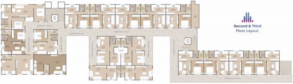 Nilkanth Avenue Cluster Plan from 2nd to 3rd Floor nilkanth-avenue Nilkanth Avenue Cluster Plan from 2nd to 3rd Floor