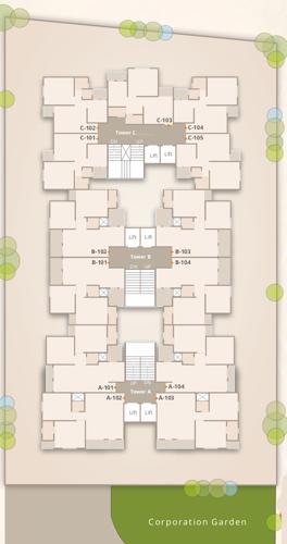  varniraj-palace Tower A, B & C Cluster Plan From 1st To 7th Floor