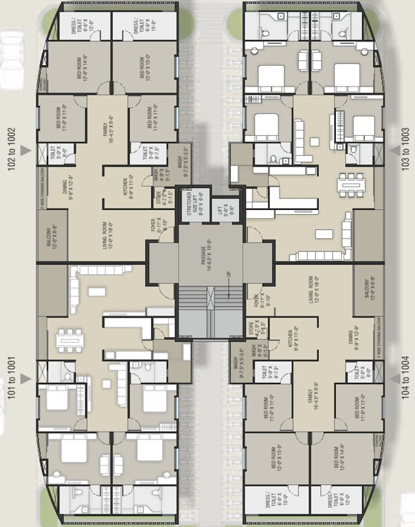 vicenza highdeck ii Tower A Cluster Plan From 1st To 10th Floor