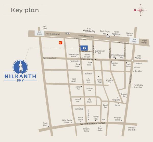  nilkanth-sky Location Plan