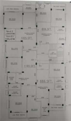  sampurna-apartment Sampurna Apartment Cluster Plan from 1st to 4th Floor