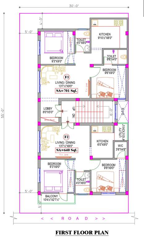  shri win flats Shri Win Flats Cluster Plan for 1st Floor