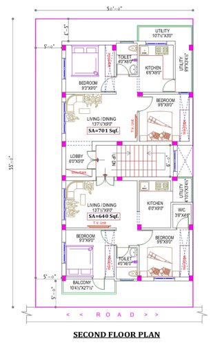  shri-win-flats Shri Win Flats Cluster Plan for 2nd Floor