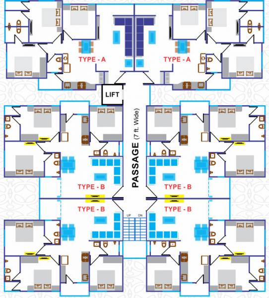 Sukhdham Park View Cluster Plan From 3rd To 5th Floor sukhdham-park-view Sukhdham Park View Cluster Plan From 3rd To 5th Floor