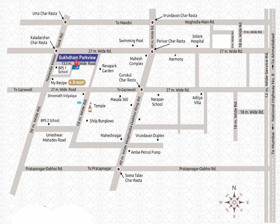  sukhdham park view Location Plan