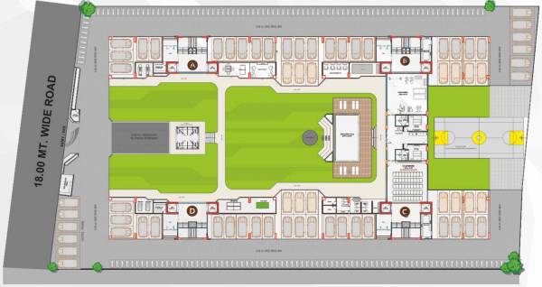  162 Tower A Cluster Plan for ground Floor