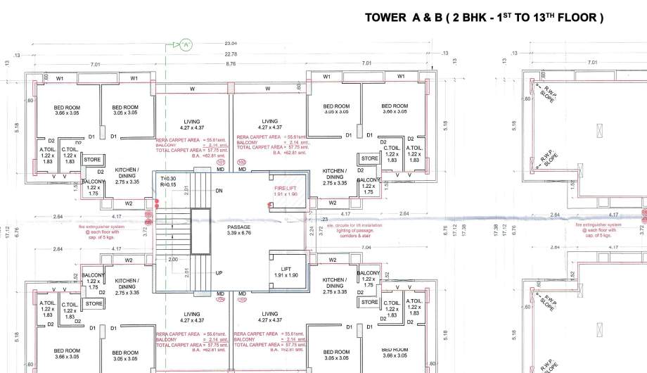  ofira prestige Tower A Cluster Plan
