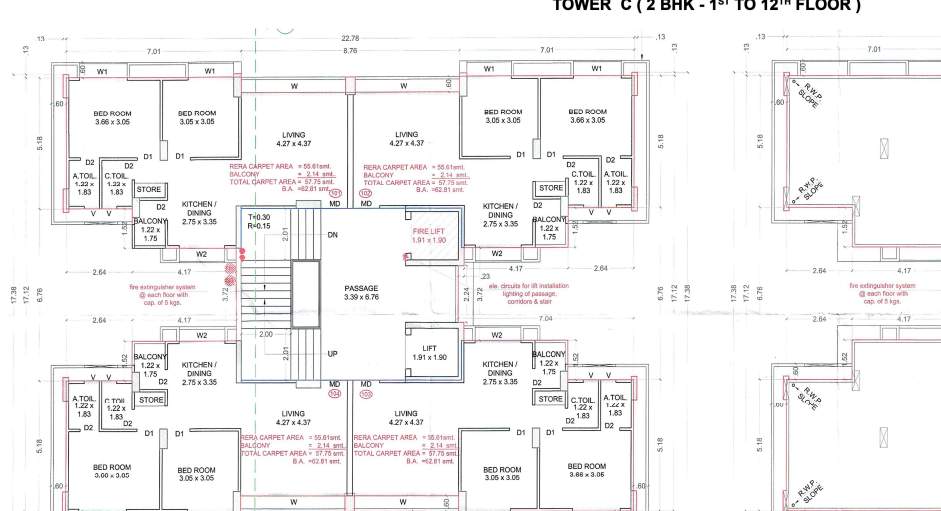  ofira prestige Tower C Cluster Plan