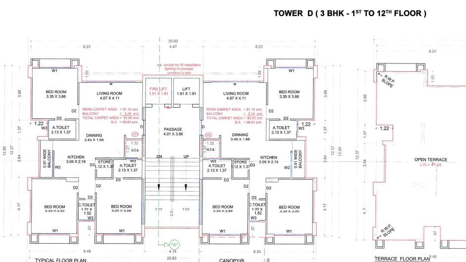  ofira prestige Tower D Cluster Plan