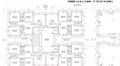  ofira-prestige Tower H,I AND J Cluster Plan