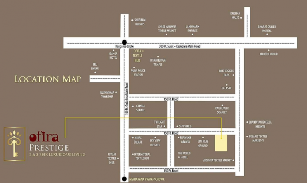  ofira-prestige Location Plan