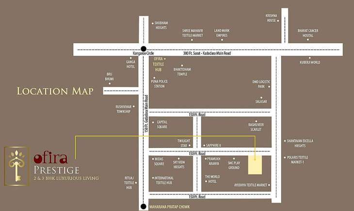  ofira prestige Location Plan