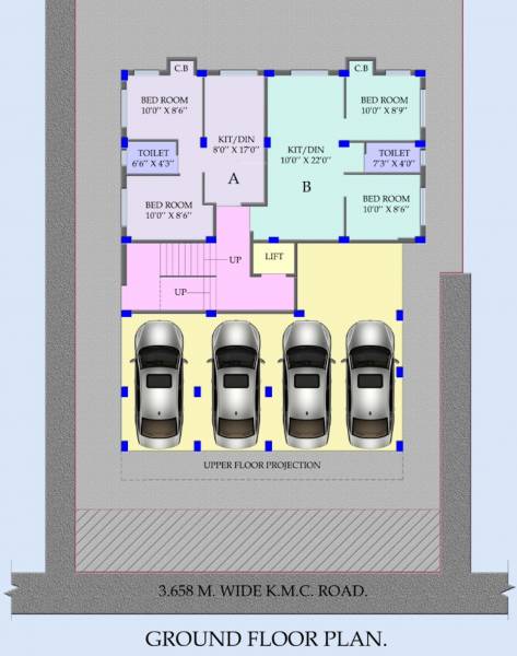  balaji-dreams Balaji Dreams Cluster Plan For ground Floor
