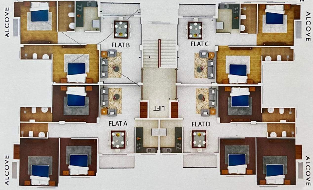  saha house Saha House Cluster Plan from 2nd to 4th Floor