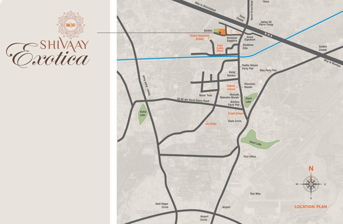  shivaay exotica Location Plan