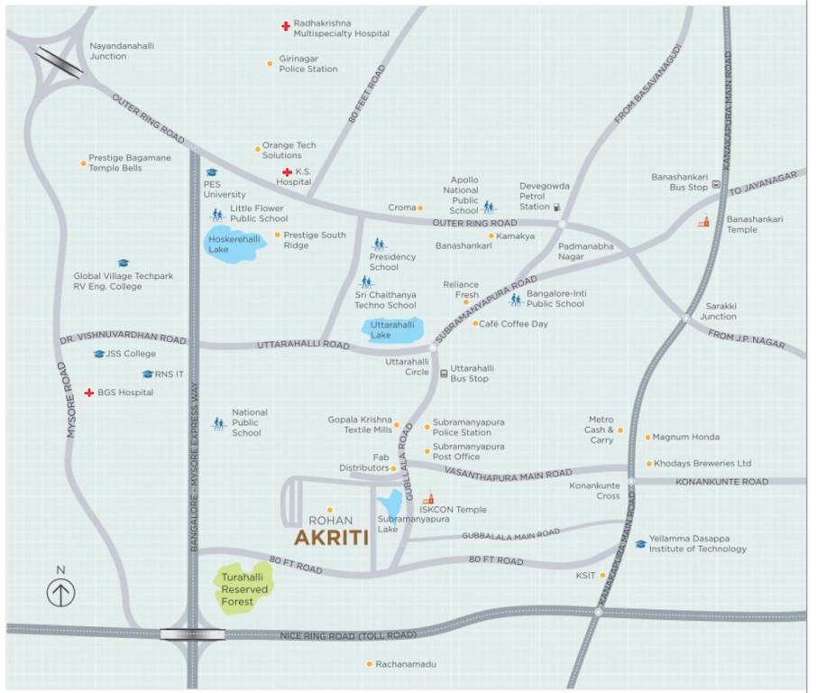  akriti building 1 Location Plan