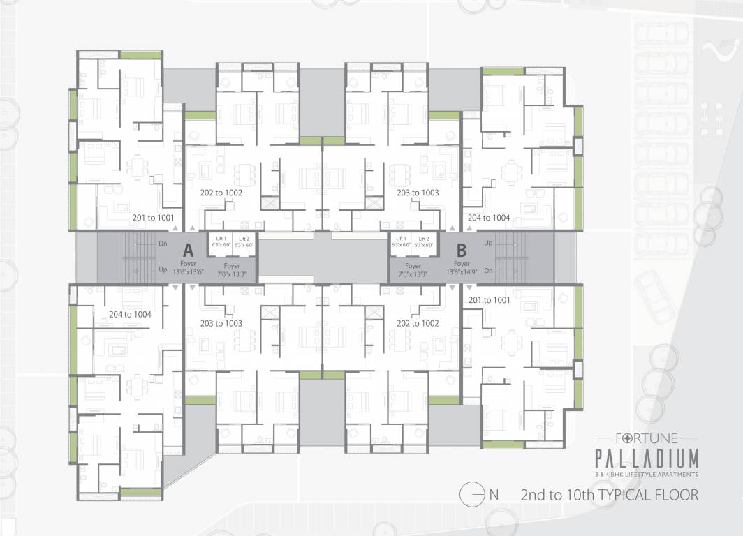  palladium Block A Cluster Plan