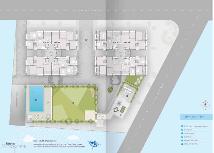 atmosphere Wing A,B Cluster Plan For 1st Floor