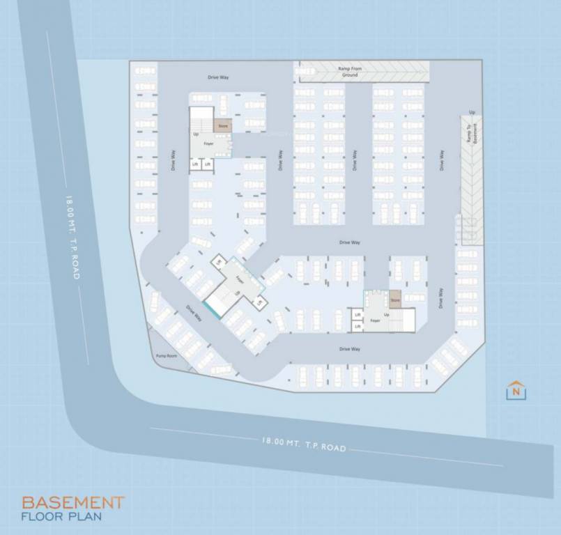 seven9 imperia Tower ABC Cluster Plan Basement Floor