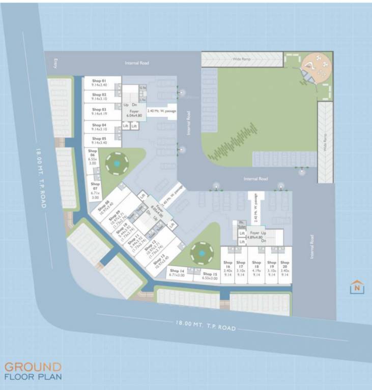 seven9 imperia Tower ABC Cluster Plan for ground Floor