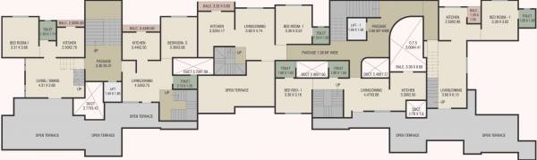  heritage-green Tower A Cluster Plan For 6th Floor
