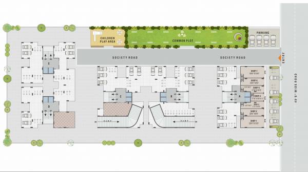  bhagwat-enclave Tower A Cluster Plan