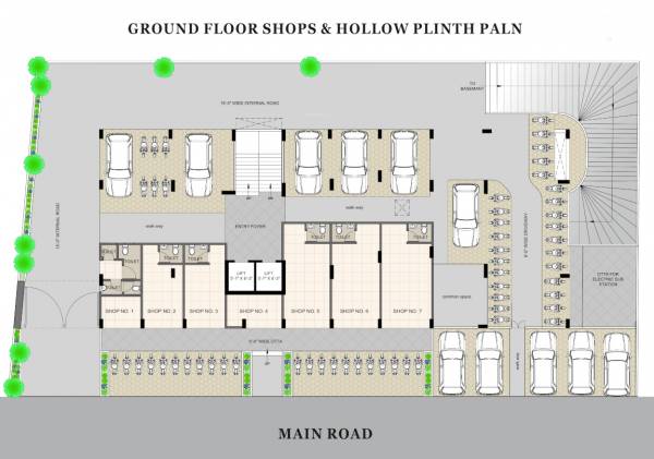 suyash-residency-2 Suyash Residency 2 Cluster Plan for ground Floor