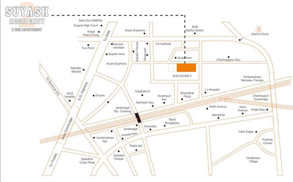  suyash residency 2 Location Plan