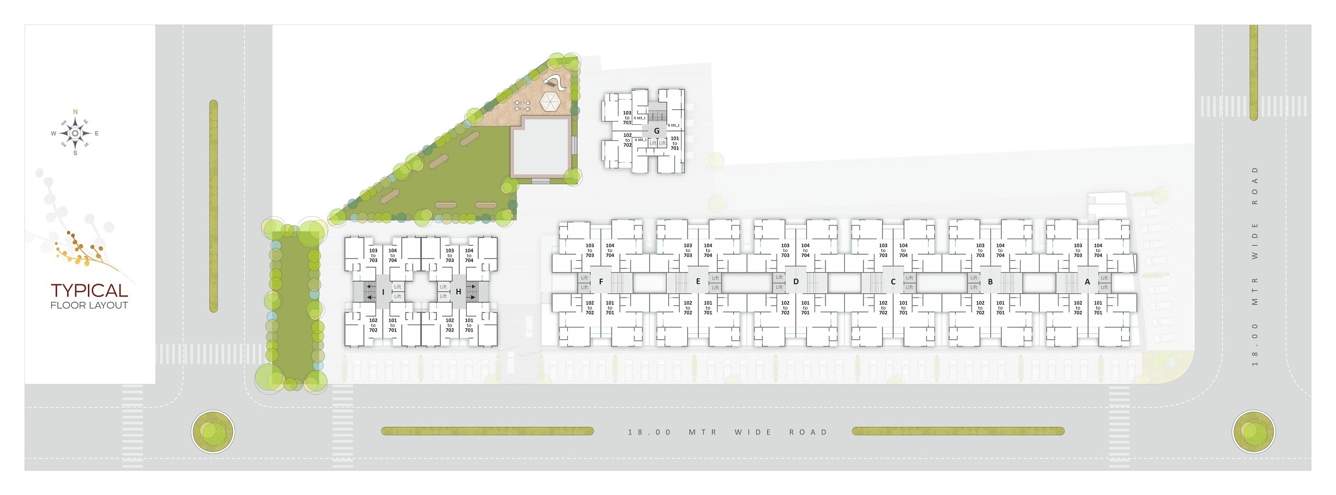  icon Tower ABCDEF Cluster Plan