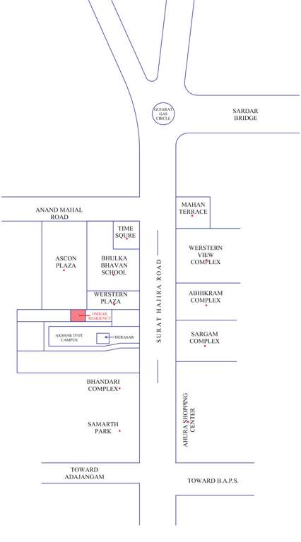  omkar residency Location Plan