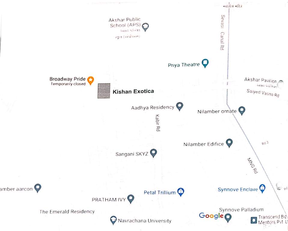  kishan exotica Location Plan