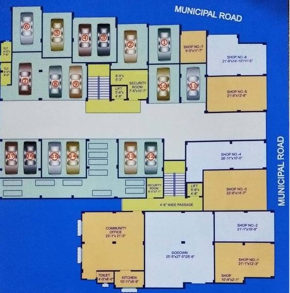  radha-kunja Radha Kunja Cluster Plan For Ground Floor