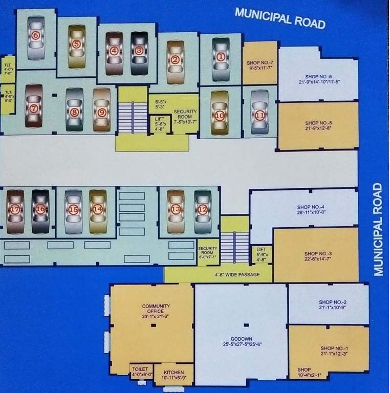  radha kunja Radha Kunja Cluster Plan For Ground Floor
