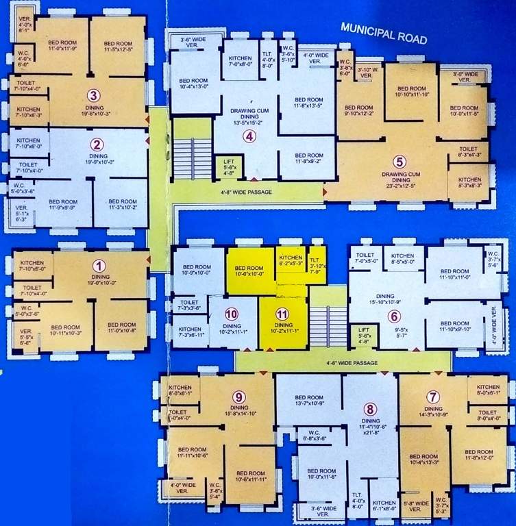  radha kunja Radha Kunja Cluster Plan From 1st To 4th Floor