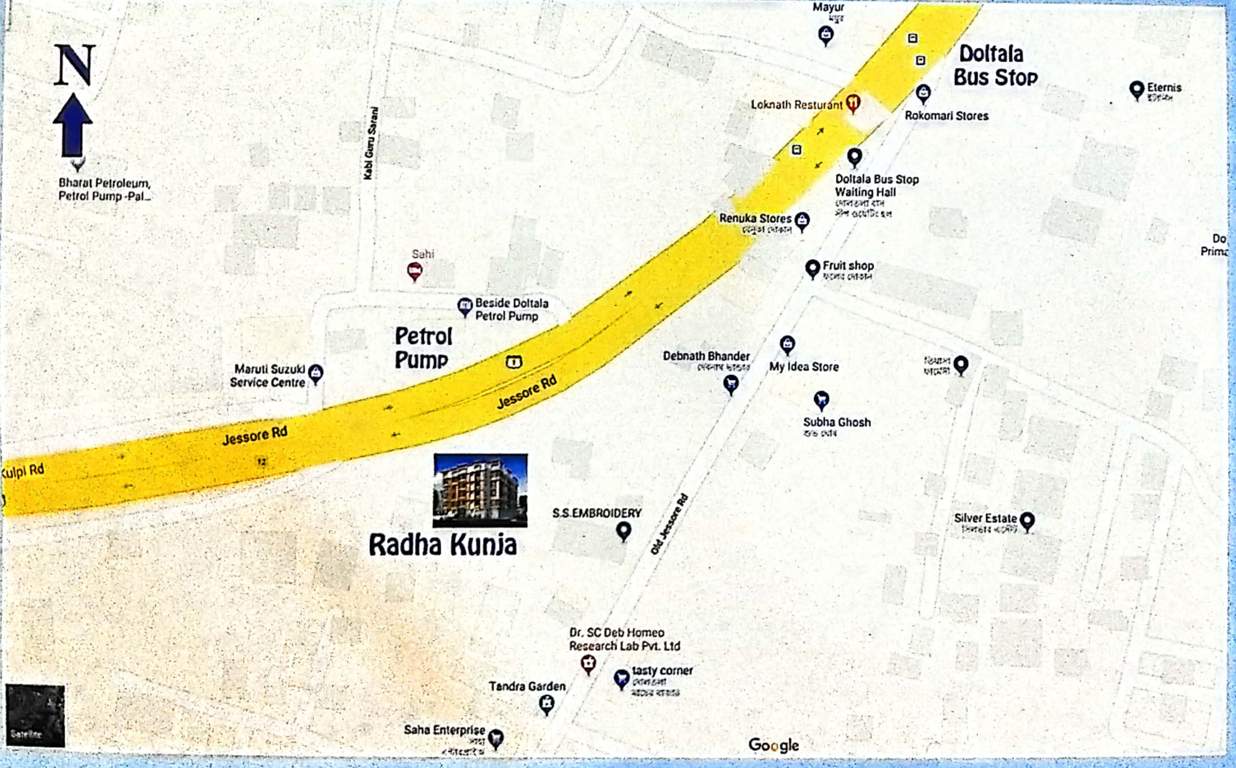  radha kunja Location Plan