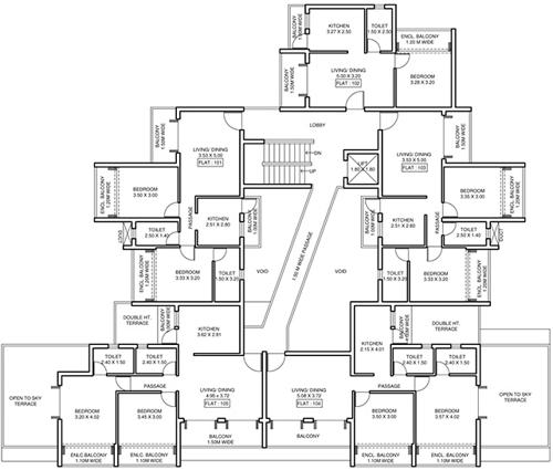  dr-carmino-lobo-edifice B And F Dr Carmino Lobo Edifice Cluster Plan for 1st Floor