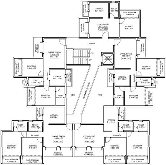  dr carmino lobo edifice B And F Dr Carmino Lobo Edifice Cluster Plan for 2nd Floor