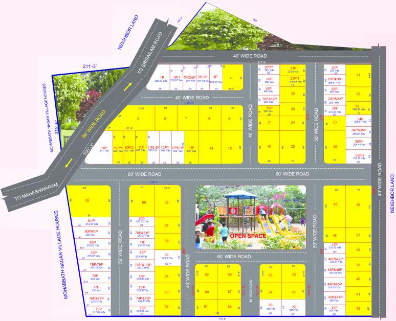  nagarjuna enclave Layout Plan