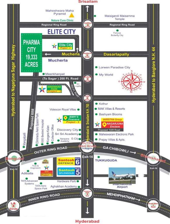  nagarjuna enclave Location Plan