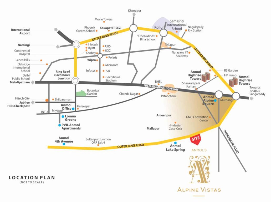  anmol alpine vistas Location Plan