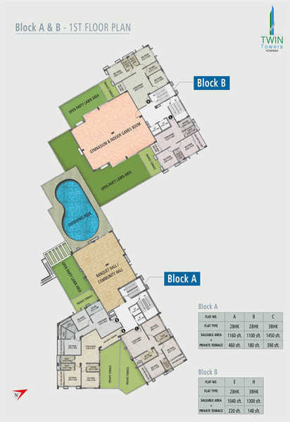  twin-towers-ii Layout Plan