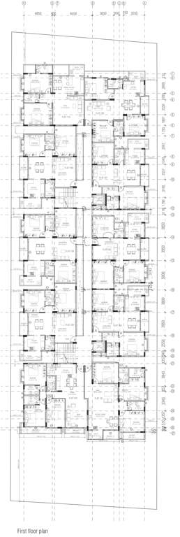  ullal apartment Ullal Apartment Cluster Plan for 1st Floor
