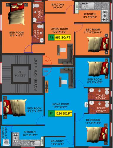  sai-erica Sai Erica Cluster Plan For 1st Floor