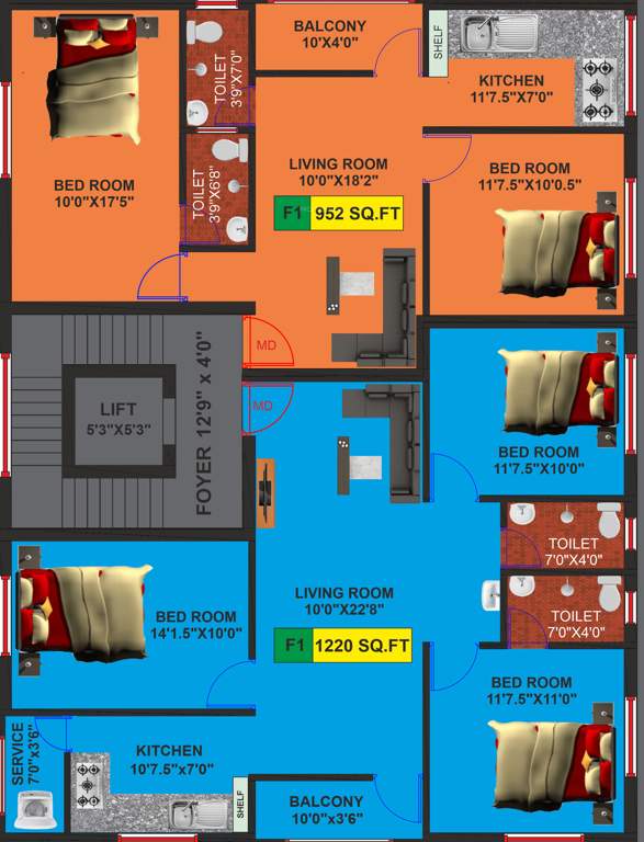  sai erica Sai Erica Cluster Plan For 1st Floor