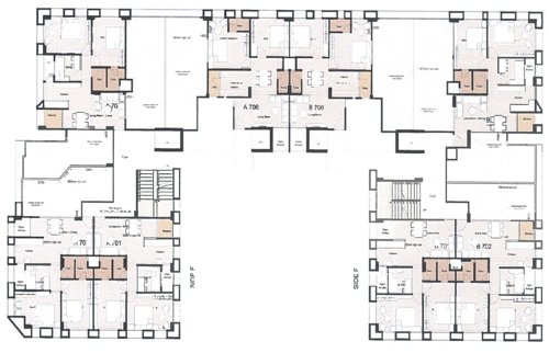  surya-heights Surya Heights A And B Cluster Plan for 7th Floor